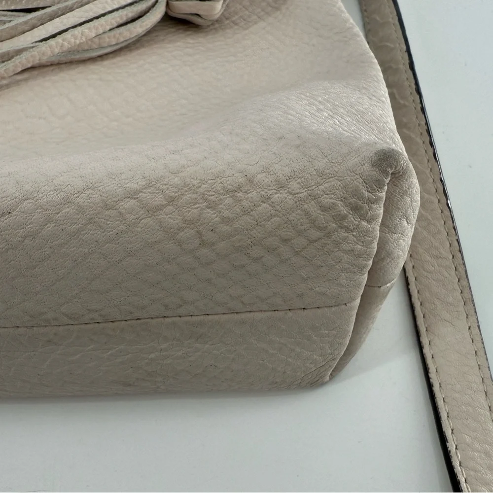 The‎ Sak Ivory Leather Snake Hobo Satchel Tote Crossbody